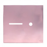 Placa p/ 1 Interruptor + furo 4x4 - Novara Glass Ouro Rose